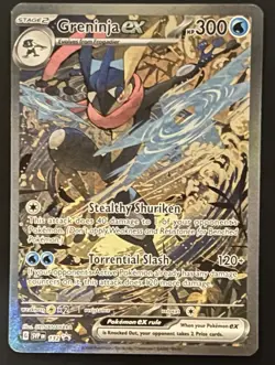 Pokemon Greninja ex 132 Black Star Promo Holo Full Art Scarlet & Violet 2024 - Image 1