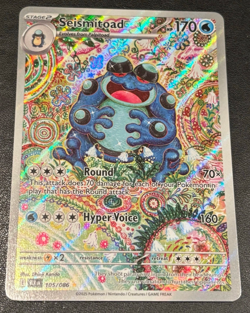 Pokemon TCG Seismitoad 105/086 Sv: Black Bolt Holo NM - Image 1