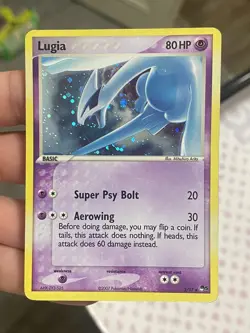 Pokemon TCG 2007 Lugia 2/17 Pop Series (5) Holo Rare - MP - Image 2