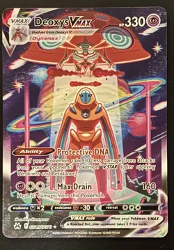 Pokemon Deoxys VMAX GG45/GG70 Crown Zenith: Galarian Gallery Ultra Rare Holo - Image 1