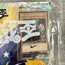 Yugioh Red-Eyes Black Dragon Promo NKC1-EN002 2025 Limited Edition with Magazine - Image 3