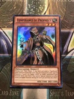 *** TEMPERANCE OF PROPHECY *** 1ST EDITION SUPER RARE REDU-EN017 YUGIOH! - Image 1