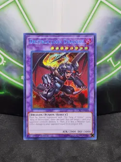 Yugioh Destruction Dragon LCKC-EN108 Secret Rare 1st Edition NM - Image 1