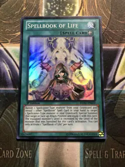 *** SPELLBOOK OF LIFE *** 1ST EDITION SUPER RARE REDU-EN059 YUGIOH! - Image 1