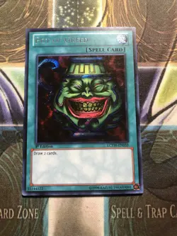 *** POT OF GREED *** SECRET RARE 1ST EDITION LCYW-EN059 YUGIOH! - Image 1