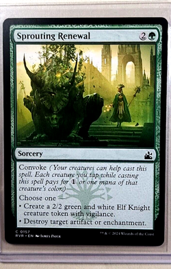 2024 MTG Magic the Gathering Ravnica Remastered #157 Sprouting Renewal WOTC Card - Image 1
