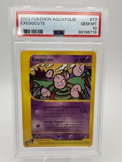 Exeggcute Aquapolis Common E-Reader Card 076/147 PSA 10 - Image 1