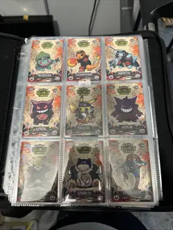 Pokemon Collectoons Naruto halloween theme card lot Pikachu, Bulba, Gengar, Snor - Image 1