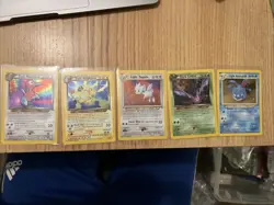 Pokemon TCG Vintage Neo Destiny Holo Lot of 5 Cards W/ Swirls - Image 1