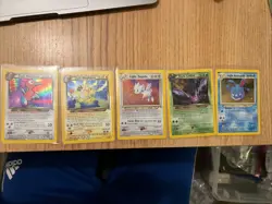 Pokemon TCG Vintage Neo Destiny Holo Lot of 5 Cards W/ Swirls - Image 2