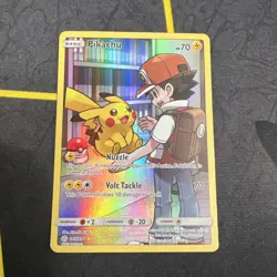 Pokemon Pikachu TCG Sun & Moon Cosmic Eclipse Card 241/236 Secret Rare Holo - Image 1