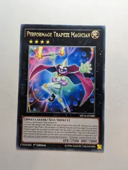 MP16-EN080 Performage Trapeze Magician Rare 1st Edition NM/VLP Yugioh Card - Image 1