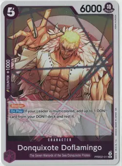 Donquixote Doflamingo PRB02-011 R ONE PIECE Card The Best 2 - ONE PIECE ENGLISH - Image 1