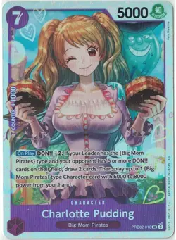 Onepiece Card Charlotte Pudding ENGLISH SR PRB02-010 The Best Vol.2 - Image 1
