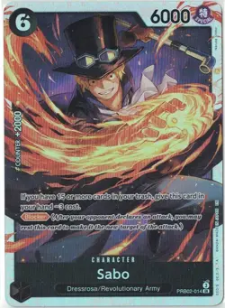 Sabo PRB02-014 SR - One Piece Card the Best Vol. 2 NM - Image 1