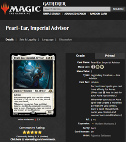 2024 MTG Magic the Gathering Modern Horizons 3 Foil Pearl-Ear Imperial Advisor - Image 3