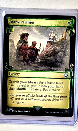 2023 Magic the Gathering LOTR Lord of the Rings Middle Earth #627 Many Partings - Image 1