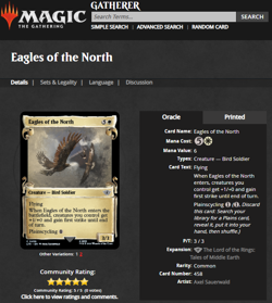 2023 Magic the Gathering LOTR Lord of the Rings #458 Eagles of the North Scroll - Image 3