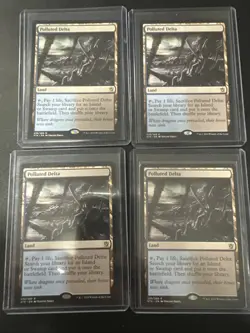 x4 Polluted Delta - Khans of Tarkir NM/EX MTG FREE SHIPPING - Image 1