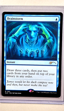 2023 MTG Magic the Gathering Secret Lair Drop John Avon SLD Brainstorm Rare WOTC - Image 1
