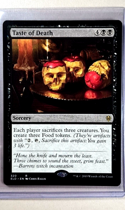 2019 MTG Magic the Gathering Throne of Eldraine #320 Taste of Death Rare WOTC - Image 1