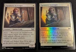 x2 MTG - Optimistic Scavenger 1 FOIL - Duskmourn: House of Horror - Pck Fresh!! - Image 1