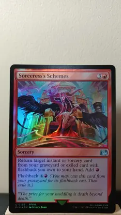 Sorceress's Schemes Foil Uncommon [NM] - MTG FIN - Image 1