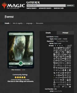 2022 Magic the Gathering BRO The Brother's War Foil #286 Forest Green Land WOTC - Image 3