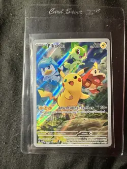 Pokemon Pikachu Black Star Promo #027 Scarlet And Violet Paldea Evolved - Image 1