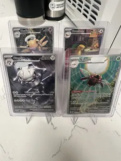 TCG Pokemon Card Lot (4) Mega Evolutions Full Art Steelix Ninjask Shedinja - Image 1
