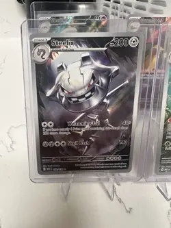 TCG Pokemon Card Lot (4) Mega Evolutions Full Art Steelix Ninjask Shedinja - Image 2
