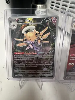 TCG Pokemon Card Lot (4) Mega Evolutions Full Art Steelix Ninjask Shedinja - Image 4