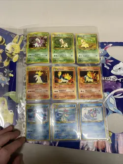 Pokemon Neo Genesis Premium File 1 Promo Folder 9 Card Set Japanese - Image 2