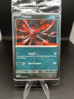 Sealed Yveltal 088/132 Holo Mega Evolution Pokemon Tcg GAMESTOP STAMPED PROMO! - Image 1