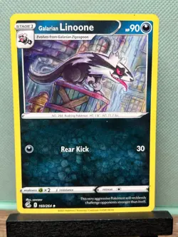 Pokemon TCG: Galarian Linoone 160/264, Fusion Strike - Image 1