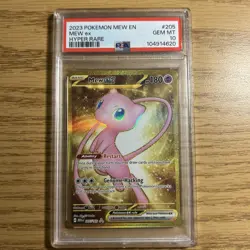 2023 Pokemon Scarlet & Violet 151 Mew ex Gold Hyper Rare 205/165 PSA 10 - Image 1