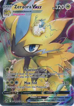Zeraora VMAX GG42/GG70 Ultra Rare Crown Zenith Pokemon TCG - Image 1