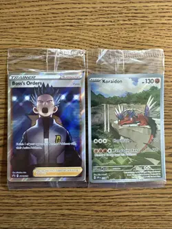 Koraidon 014 Sv: Promo Holo + Boss’s Orders SWSH251 Factory Sealed Lot Pokemon - Image 1