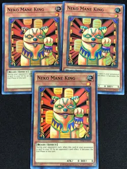 YUGIOH NEKO MANE KING OP20-EN004 SUPER X3 NM - Image 1