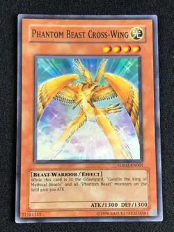 YUGIOH PHANTOM BEAST CROSS-WING GX02-EN001 SUPER NM - Image 1