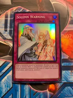 Solemn Warning - Super Rare - Yugioh - Image 1