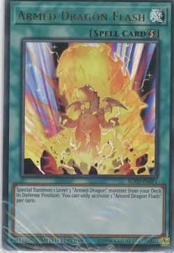 Yugioh Armed Dragon Flash BLVO-ENSP1 Ultra Rare Sealed NM - Image 1