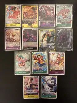 One Piece CCG Card Lot Of 13 (mostly from PRB) - Image 1