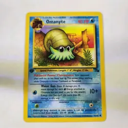 OMANYTE #52/62 - Common - 1st Edition - Fossil - Pokemon Card - LP - Image 1