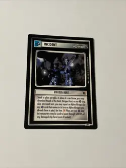 Star Trek CCG Incident Hirogen Hunt Black Boarder Card - Image 1