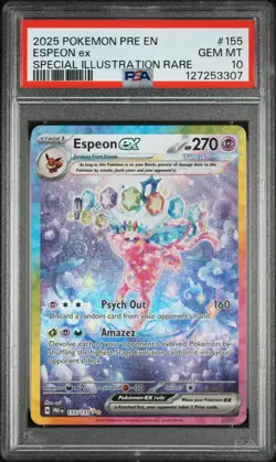 2025 Pokemon Espeon ex PSA 10 Special Illustration Rare Card - Image 1