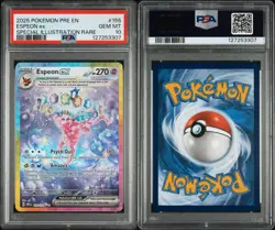 2025 Pokemon Espeon ex PSA 10 Special Illustration Rare Card - Image 3