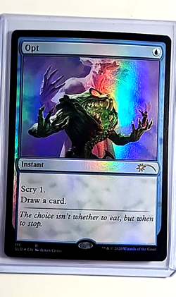 2020 MTG Magic the Gathering SLD Secret Lair Drop Foil #111 Opt Blue WOTC Card - Image 1