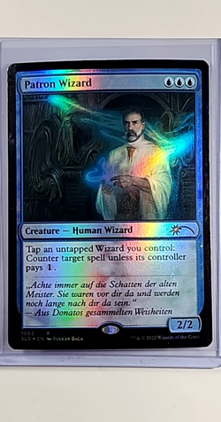 2022 MTG Magic the Gathering Secret Lair Drop Foil #1002 Patron Wizard WOTC Card - Image 1
