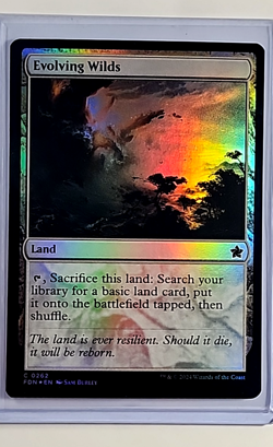 2024 MTG Magic the Gathering FDN Foundations Foil #262 Evolving Wilds WOTC Card - Image 1